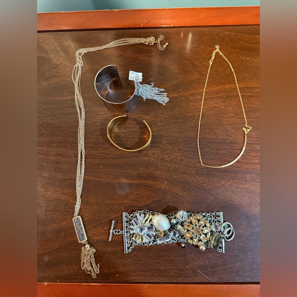 Elegant Gold and Silver Jewelry Set
